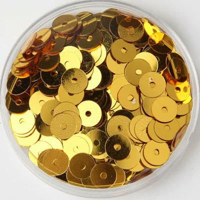 3 mm, 4 mm, 5 mm, 6 mm, flache, runde, lose Pailletten, Nähen, Kleidungszubehör, Pailletten für Konfetti-Bastelarbeiten-Dunkelgold-2 mm, 6000 Stück, 10 g von BGPFJK