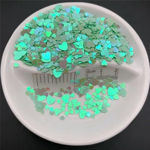 3 mm, 4 mm, 6 mm, Mix Herzen, lose Pailletten, Glitzer-Pailletten, Cyan, 150 g, 6 mm 3 mm, 4 mm, 6 mm, Mix Herzen, lose Pailletten, Glitzer-Pailletten, Cyan, 150 g, 6 mm von BGPFJK