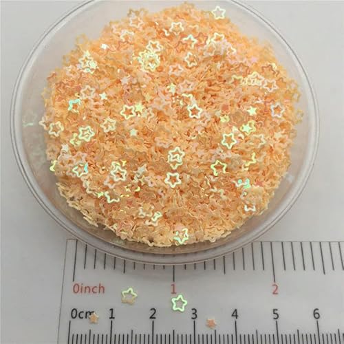 3 mm hohle, lose Pailletten in Sternform, Glitzer-Pailletten für Nagelkunst, Maniküre, Konfetti-AB Beige-150 g 3 mm hohle, lose Pailletten in Sternform, Glitzer-Pailletten für Nagelkunst, Maniküre, Konfetti-AB Beige-150 g von BGPFJK