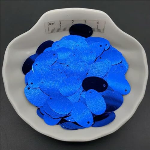 30 g 12 x 20 mm flache, ovale Pailletten zum Nähen, für Schuhe, Hüte, Basteln, Bastelzubehör-Dunkelblau-30 g 30 g 12 x 20 mm flache, ovale Pailletten zum Nähen, für Schuhe, Hüte, Basteln, Bastelzubehör-Dunkelblau-30 g von BGPFJK