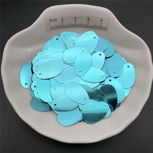 30 g 12 x 20 mm flache, ovale Pailletten zum Nähen, für Schuhe, Hüte, Basteln, Bastelzubehör-Hellblau-150 g 30 g 12 x 20 mm flache, ovale Pailletten zum Nähen, für Schuhe, Hüte, Basteln, Bastelzubehör-Hellblau-150 g von BGPFJK