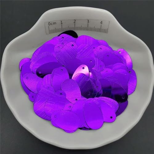 30 g 12 x 20 mm flache, ovale Pailletten zum Nähen, für Schuhe, Hüte, Basteln, Bastelzubehör-Lila-150 g 30 g 12 x 20 mm flache, ovale Pailletten zum Nähen, für Schuhe, Hüte, Basteln, Bastelzubehör-Lila-150 g von BGPFJK