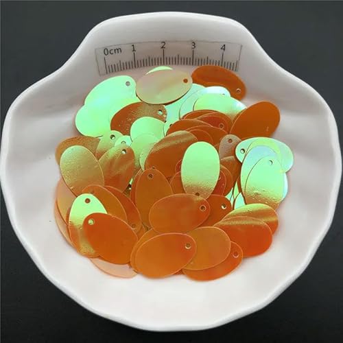 30 g 12 x 20 mm flache ovale Form lose Pailletten zum Nähen, für Schuhe, Hüte, Basteln, Bastelzubehör-AB Orange-150 g 30 g 12 x 20 mm flache ovale Form lose Pailletten zum Nähen, für Schuhe, Hüte, Basteln, Bastelzubehör-AB Orange-150 g von BGPFJK