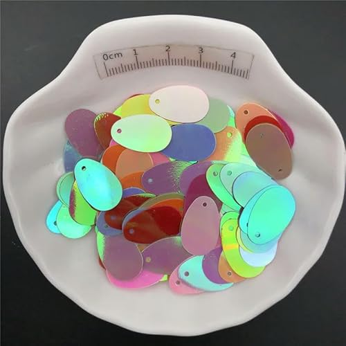30 g 12 x 20 mm flache ovale Form lose Pailletten zum Nähen, für Schuhe, Hüte, Basteln, Zubehör-AB Mix-150 g 30 g 12 x 20 mm flache ovale Form lose Pailletten zum Nähen, für Schuhe, Hüte, Basteln, Zubehör-AB Mix-150 g von BGPFJK