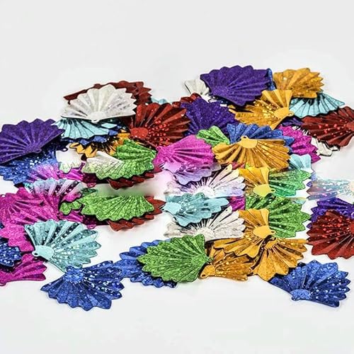 35 × 37 mm fächerförmige Perlen-Pailletten, DIY handgefertigte Kleidungsaccessoires, Partydekoration, Pailletten-Mix 35 × 37 mm fächerförmige Perlen-Pailletten, DIY handgefertigte Kleidungsaccessoires, Partydekoration, Pailletten-Mix von BGPFJK