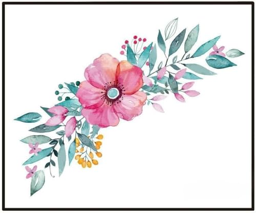 4 Stück, 30 x 25 cm, Blätter, Blumen, selbstklebende Pflanzen, Badezimmer, Toilettensitzdeckel, Aufkleber, Toilettensitzaufkleber für Deckel, Wand, Auto, Js-n1435: 21 g, 25 x 30 cm, 4 Stück von BGPFJK