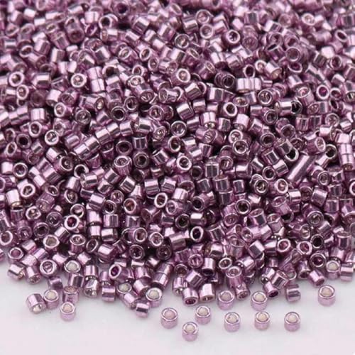5/10 g 1,6 mm Metallic-Farbglasperlen 11/0 lose Spacer Rocailles-47-10 g-1,6 mm-2000 Stück von BGPFJK