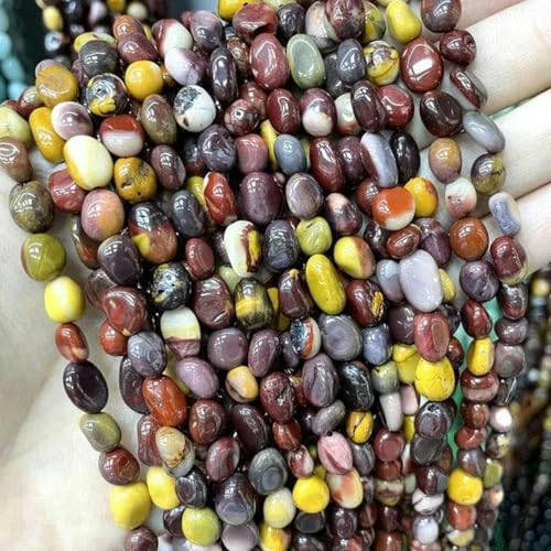 5–10 mm Stein, unregelmäßig, Morganit, Jade, Achate, Citrin, Amazonit, Quarz, Perlen zur Schmuckherstellung, Ohrstecker, Armband, DIY-Eigelb, 5–8 mm von BGPFJK