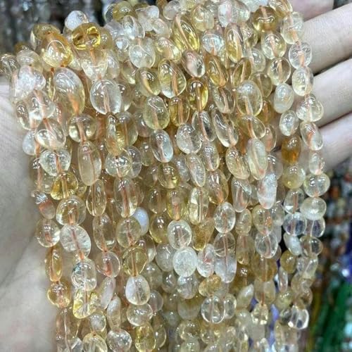 5–10 mm Stein, unregelmäßiger Morganit, Jade, Achate, Citrin, Amazonit, Quarz, Perlen zur Schmuckherstellung, Ohrstecker, Armband, DIY-Citrine, 8–10 mm 5–10 mm Stein, unregelmäßiger Morganit, Jade, Achate, Citrin, Amazonit, Quarz, Perlen zur Schmuckherstellung, Ohrstecker, Armband, DIY-Citrine, 8–10 mm von BGPFJK