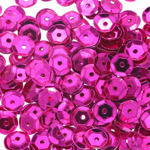 5 g/Los 4 mm 6 mm 7 mm Pailletten lose runde Cup-Pailletten Glitzer zum Nähen Nagelkunst Handwerk-Fuchsia-4 mm 5 g 1100 Stück 5 g/Los 4 mm 6 mm 7 mm Pailletten lose runde Cup-Pailletten Glitzer zum Nähen Nagelkunst Handwerk-Fuchsia-4 mm 5 g 1100 Stück von BGPFJK