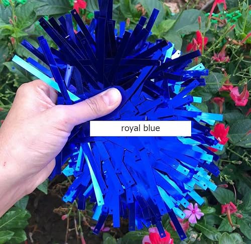 5 x 75 mm, Gold, Silber, Schwarz, Rot, Blau, lange Quaste mit 1 Loch, Pailletten-Blau 5 x 75 mm, Gold, Silber, Schwarz, Rot, Blau, lange Quaste mit 1 Loch, Pailletten-Blau von BGPFJK