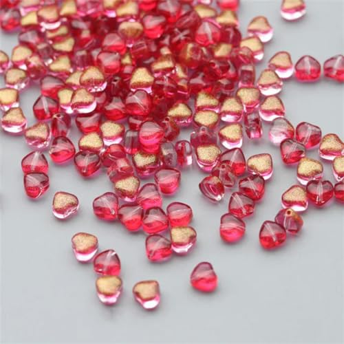 50 Stück/Los 8 mm mattierte Sternperlen mit Farbverlauf, lose Abstandsperlen aus tschechischem Glas zur Schmuckherstellung, handgefertigtes DIY-Zubehör, 27–8 mm (50 Stück) von BGPFJK