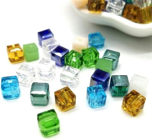 6 mm Kristallperlen-Zubehör zur Schmuckherstellung, quadratische Kristallwürfel-Glasperlen, 20 Stück/Los-09 6 mm Kristallperlen-Zubehör zur Schmuckherstellung, quadratische Kristallwürfel-Glasperlen, 20 Stück/Los-09 von BGPFJK