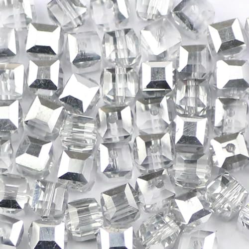 6 mm quadratische Kristallperlen, 50 Stück/Los, quadratische Glasperlen, lose Abstandsperlen für Schmuck, Armbänder, Halsketten, DIY, Halbsilber 6 mm quadratische Kristallperlen, 50 Stück/Los, quadratische Glasperlen, lose Abstandsperlen für Schmuck, Armbänder, Halsketten, DIY, Halbsilber von BGPFJK