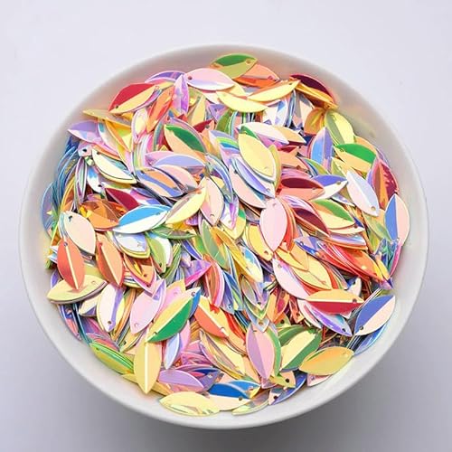 9 x 15 mm, Blattform, Pailletten in Großpackung, DIY-Kleidungsstück, Nähzubehör, Zubehör, Party-Dekoration, Mix, 10 g 9 x 15 mm, Blattform, Pailletten in Großpackung, DIY-Kleidungsstück, Nähzubehör, Zubehör, Party-Dekoration, Mix, 10 g von BGPFJK