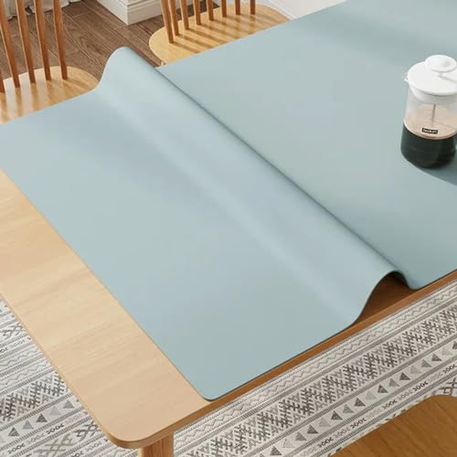 BGPFJK Dekorative Tischsets, ölbeständige, wärmeisolierende Matte, wasserdichtes Leder, waschmaschinenfest, für den Haushalt, Couchtisch-Schreibtischunterlage-YO1416-ZD-80x160cm von BGPFJK