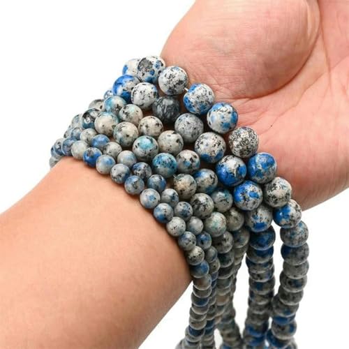 Bunte Steinperlen, Morganit, Aquamarine, Tigerauge, Achate, Lavaquarz, Jaspis, runde lose Perlen für Schmuckarmbänder, 4–12 mm, K2-Steinperlen, 4 mm, 88 bis 91 Stück Bunte Steinperlen, Morganit, Aquamarine, Tigerauge, Achate, Lavaquarz, Jaspis, runde lose Perlen für Schmuckarmbänder, 4–12 mm, K2-Steinperlen, 4 mm, 88 bis 91 Stück von BGPFJK