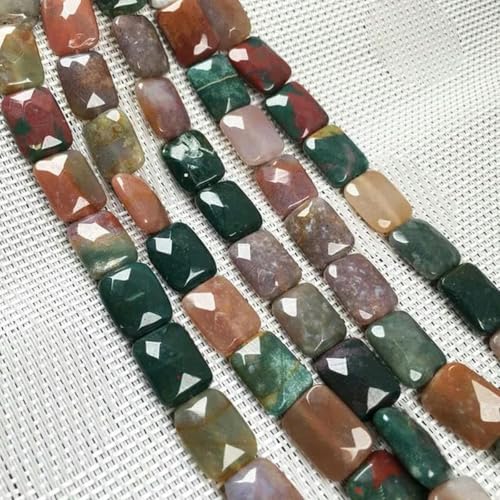 Facettierte Achatperlen in quadratischer Form, verstreute Kristallperlen, DIY-Halsketten- und Armbandzubehör, indischer Achat, 12 x 16 mm Facettierte Achatperlen in quadratischer Form, verstreute Kristallperlen, DIY-Halsketten- und Armbandzubehör, indischer Achat, 12 x 16 mm von BGPFJK