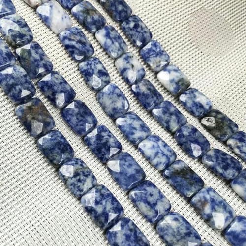 Facettierte Achatperlen in quadratischer Form, verstreute Kristallperlen, DIY-Halsketten- und Armbandzubehör-Sodalith-12x16mm Facettierte Achatperlen in quadratischer Form, verstreute Kristallperlen, DIY-Halsketten- und Armbandzubehör-Sodalith-12x16mm von BGPFJK