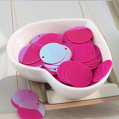 Flache, runde Pailletten in mehreren Größen, 6–30 mm, für Heimwerkerarbeiten, Kleidungszubehör, Schmuckherstellungszubehör, 10 g, AB Rose, 30 mm, 10 g, 40 Stück Flache, runde Pailletten in mehreren Größen, 6–30 mm, für Heimwerkerarbeiten, Kleidungszubehör, Schmuckherstellungszubehör, 10 g, AB Rose, 30 mm, 10 g, 40 Stück von BGPFJK