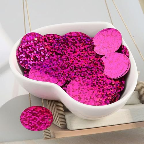 Flache, runde Pailletten in mehreren Größen, 6–30 mm, für Heimwerkerarbeiten, Kleidungszubehör, Zubehör zur Schmuckherstellung, 10 g, Fuchsia, 12 mm, 10 g, 200 Stück Flache, runde Pailletten in mehreren Größen, 6–30 mm, für Heimwerkerarbeiten, Kleidungszubehör, Zubehör zur Schmuckherstellung, 10 g, Fuchsia, 12 mm, 10 g, 200 Stück von BGPFJK