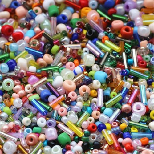 Gemischte Farbe, Gesamtgröße und Form ca. 10 g lose Kristallperlen, Glasperlen für Kinder, Schmuck, DIY-Zubehörherstellung-Perlen-10 g gemischt Gemischte Farbe, Gesamtgröße und Form ca. 10 g lose Kristallperlen, Glasperlen für Kinder, Schmuck, DIY-Zubehörherstellung-Perlen-10 g gemischt von BGPFJK