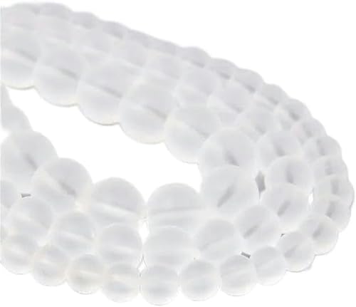 Graue Rauchachatperlen, Steinperlen, glatte, gestreifte, runde, lose Perlen zur Schmuckherstellung, DIY-Armband, Halskette, handgefertigt – 26 mattes Glas – 10 mm, ca. 36 Perlen – 26 mattes Glas – von BGPFJK