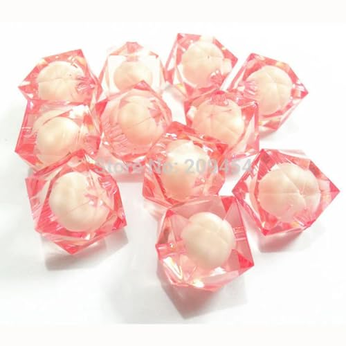 Großhandel 8 mm/10 mm/12 mm/16 mm/20 mm klobige transparente Würfel-Facettenperlen in Perlen für Modeschmuck/DIY/Perlenbeutel zum Basteln, Rosa, 8 mm, 1800 Stück pro Beutel Großhandel 8 mm/10 mm/12 mm/16 mm/20 mm klobige transparente Würfel-Facettenperlen in Perlen für Modeschmuck/DIY/Perlenbeutel zum Basteln, Rosa, 8 mm, 1800 Stück pro Beutel von BGPFJK
