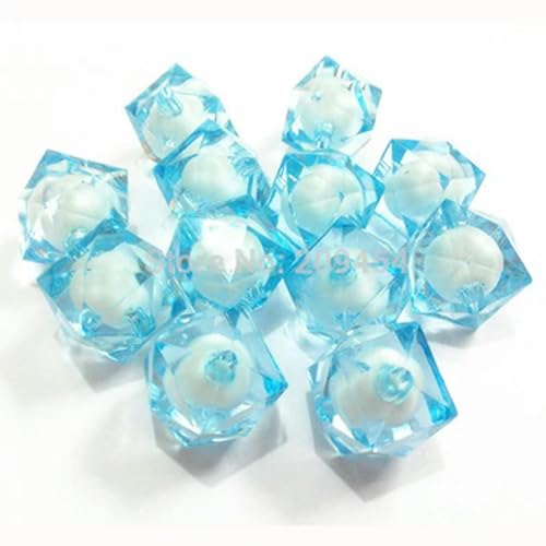 Großhandel 8 mm/10 mm/12 mm/16 mm/20 mm klobige transparente Würfel-Facettenperlen in Perlen für Modeschmuck/DIY/Perlenbeutel zum Basteln, hellblau, 20 mm, 120 Stück pro Beutel Großhandel 8 mm/10 mm/12 mm/16 mm/20 mm klobige transparente Würfel-Facettenperlen in Perlen für Modeschmuck/DIY/Perlenbeutel zum Basteln, hellblau, 20 mm, 120 Stück pro Beutel von BGPFJK
