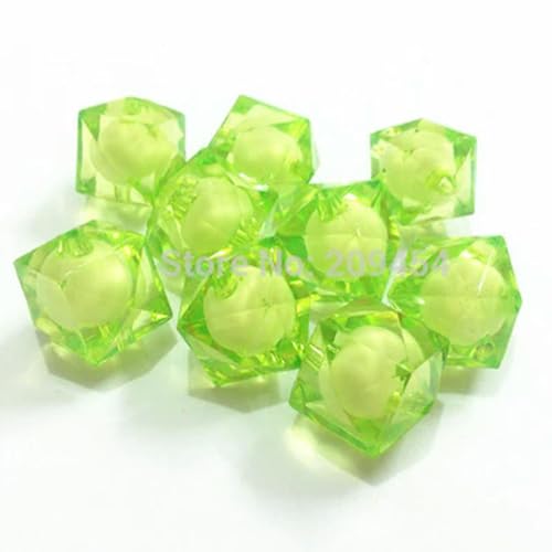 Großhandel 8 mm/10 mm/12 mm/16 mm/20 mm klobige transparente Würfel-Facettenperlen in Perlen für Modeschmuck/DIY/Perlenbeutel zum Basteln, hellgrün, 20 mm, 120 Stück pro Beutel Großhandel 8 mm/10 mm/12 mm/16 mm/20 mm klobige transparente Würfel-Facettenperlen in Perlen für Modeschmuck/DIY/Perlenbeutel zum Basteln, hellgrün, 20 mm, 120 Stück pro Beutel von BGPFJK