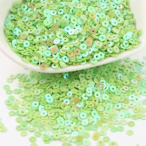 Pailletten, 3 mm, 4 mm, 5 mm, 6 mm, flache, runde, lose Pailletten, Näharbeiten, Basteln, zur Dekoration von Kleidungsstücken, DIY-Zubehör, ab grün, 6 mm, 20 g Pailletten, 3 mm, 4 mm, 5 mm, 6 mm, flache, runde, lose Pailletten, Näharbeiten, Basteln, zur Dekoration von Kleidungsstücken, DIY-Zubehör, ab grün, 6 mm, 20 g von BGPFJK