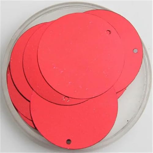 Pailletten, 30 mm, 40 mm, 50 mm, Pailletten zum Basteln, große, runde Pailletten, Paillette mit 1 Seitenloch, manuelles DIY-Nähzubehör, rot, 30 mm Pailletten, 30 mm, 40 mm, 50 mm, Pailletten zum Basteln, große, runde Pailletten, Paillette mit 1 Seitenloch, manuelles DIY-Nähzubehör, rot, 30 mm von BGPFJK