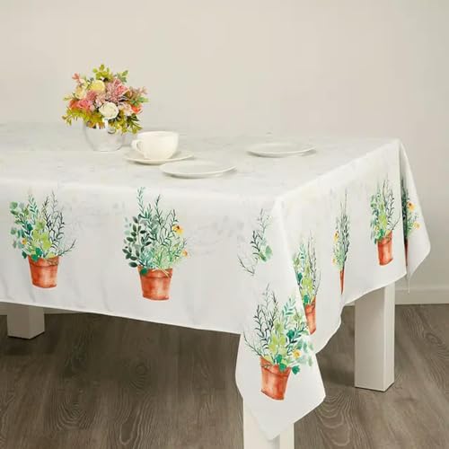 Quadratische, rechteckige Tischdecke, geeignet für Küchentischdekoration, Pflanzentischdecke, Dekoration-ZBQ8304 (9)-85-85cm von BGPFJK