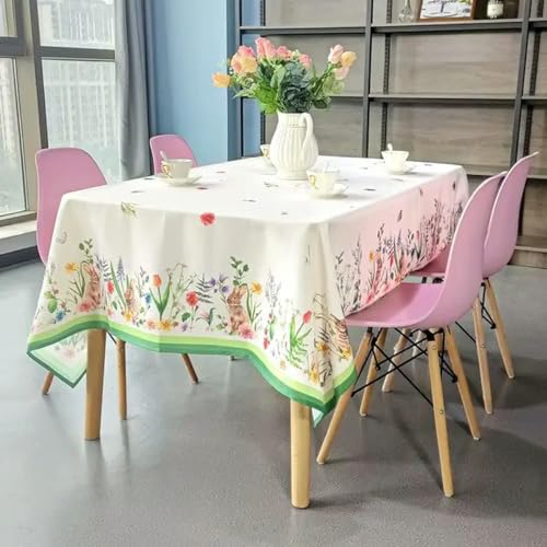 Quadratische rechteckige Tischdecke, geeignet für Küchentischdekoration, Pflanzentischdecke, Dekoration-ZBQ8304 (11)-140-200cm von BGPFJK