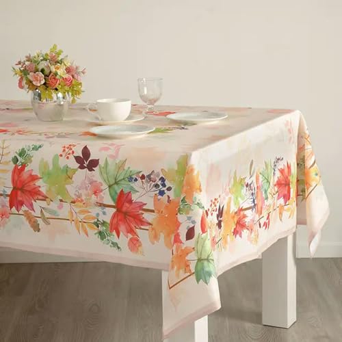 Quadratische rechteckige Tischdecke, geeignet für Küchentischdekoration, Pflanzentischdecke, Dekoration-ZBQ8304 (3), 90–140 cm von BGPFJK