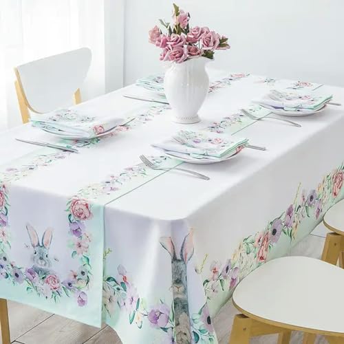 Quadratische rechteckige Tischdecke, geeignet für Küchentischdekoration, Pflanzentischdecke, Dekoration-ZBQ8304 (5)-140-180cm von BGPFJK
