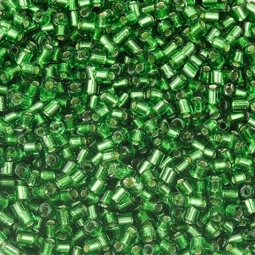 Silberfarbene Rocailles-Perlen in Röhrenform, tschechische Glasperlen zur Schmuckherstellung, Taschen, Kleidung, Nähen, DIY-Armbänder, Großhandel, 11–2,5 x ca. 430 Stück Silberfarbene Rocailles-Perlen in Röhrenform, tschechische Glasperlen zur Schmuckherstellung, Taschen, Kleidung, Nähen, DIY-Armbänder, Großhandel, 11–2,5 x ca. 430 Stück von BGPFJK