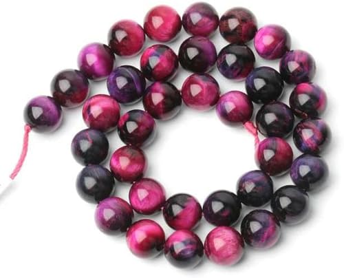 Stein-mehrfarbiges Auge, runde, lose Mineralperlen zur Schmuckherstellung, DIY-Armbandzubehör, 4 6 8 10 12 mm, Fuchsia-Auge, 14 mm, ca. 23 Stück Stein-mehrfarbiges Auge, runde, lose Mineralperlen zur Schmuckherstellung, DIY-Armbandzubehör, 4 6 8 10 12 mm, Fuchsia-Auge, 14 mm, ca. 23 Stück von BGPFJK