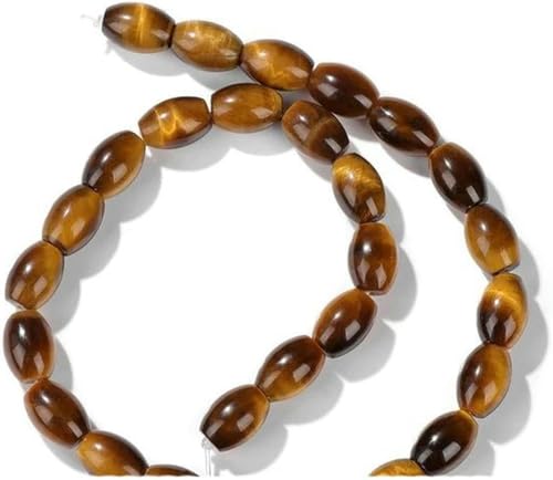 Steingelbe Tigerauge-Perlen, rund, quadratisch, oval, loser Abstandsstein zur Schmuckherstellung, Armband-DIY-Zubehör-Nr. 8–36 cm-Nr. 4–36 cm von BGPFJK