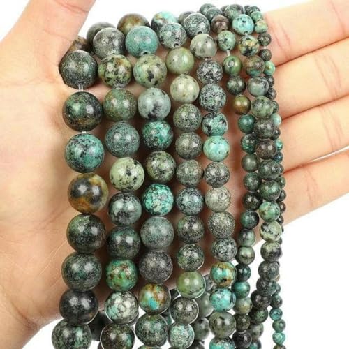 Steinperlen Auge Amazonit Rosenquarz Türkis Achate Obsidian Perlen zur Schmuckherstellung DIY Armband 4 6 8 10 mm-Afrikanisches Türkis-10 mm ca. 38 Stück Steinperlen Auge Amazonit Rosenquarz Türkis Achate Obsidian Perlen zur Schmuckherstellung DIY Armband 4 6 8 10 mm-Afrikanisches Türkis-10 mm ca. 38 Stück von BGPFJK