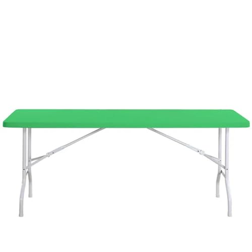 Stretch-Tischdeckenbezug, wasserdicht, elastische Tischdecke, passend für Tischschutz, Picknick, Outdoor, Party, Hochzeit, Tischdecke-grün-8FT 243x76cm von BGPFJK