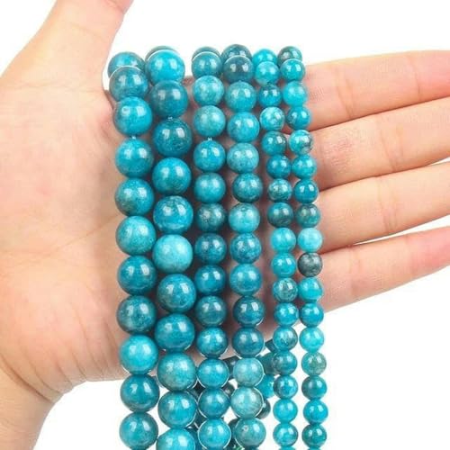 Tigerauge-Steinperlen, Lava-Rosenquarz-Kristall, runde Achat-Steinperlen, DIY-Armband, 4 6 8 10 12 mm, Apatit-Jade, 12 mm, ca. 30 Stück Tigerauge-Steinperlen, Lava-Rosenquarz-Kristall, runde Achat-Steinperlen, DIY-Armband, 4 6 8 10 12 mm, Apatit-Jade, 12 mm, ca. 30 Stück von BGPFJK