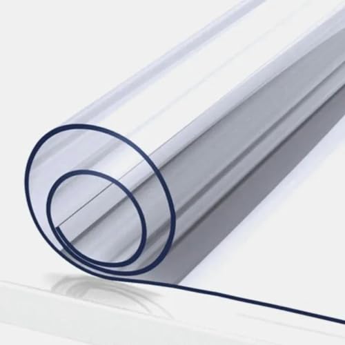 Transparente Tischdecke, 3,0 mm dick, wasserdicht, ölbeständig, hitzebeständig, transparente Esstischmatte, 1 Stück, Transparent 2,0 mm, 60 x 300 cm von BGPFJK