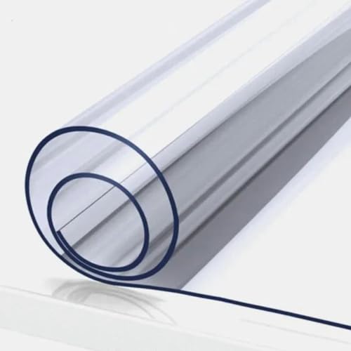 Transparente Tischdecke, 3,0 mm dick, wasserdicht, ölbeständig, hitzebeständig, transparente Esstischmatte, 1 Stück, transparent, 3,0 mm, 40 x 60 cm von BGPFJK