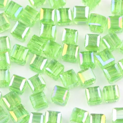 mm quadratische Kristallperlen, 50 Stück/Los, quadratische Glasperlen, lose Abstandsperlen für die Herstellung von Schmuck, Armbändern und Halsketten, DIY-Hellgrün mm quadratische Kristallperlen, 50 Stück/Los, quadratische Glasperlen, lose Abstandsperlen für die Herstellung von Schmuck, Armbändern und Halsketten, DIY-Hellgrün von BGPFJK