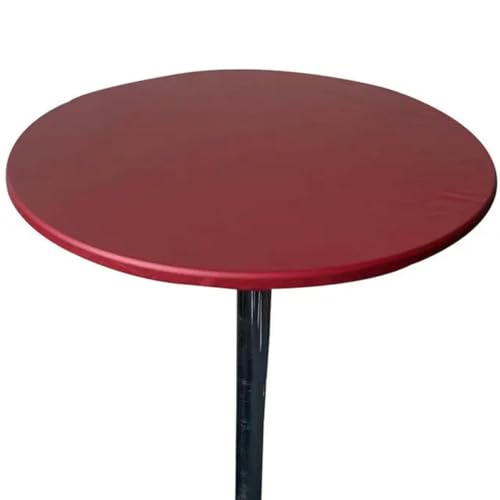 wasserdichte runde Tischdecke mit elastischem Rand, Tischdecke, Stoffschutz, 60/70/80/90/100/120/130 cm, D-90 cm von BGPFJK