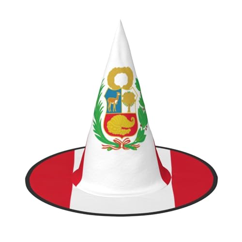 BGSHJVF Hexenhut Peru Flagge Druck Halloween Cosplay Halloween Dekoration Kostüm Zubehör Partei BGSHJVF Hexenhut Peru Flagge Druck Halloween Cosplay Halloween Dekoration Kostüm Zubehör Partei von BGSHJVF