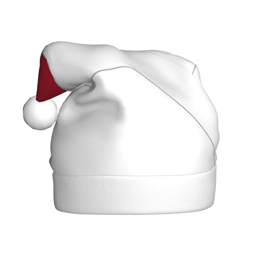 BGSHJVF North Carolina Staatsflagge Karte Druck Weihnachtshut, Weihnachtsmann Urlaub für Erwachsene uni bequeme Weihnachtshut für Neujahr festliche Party von BGSHJVF