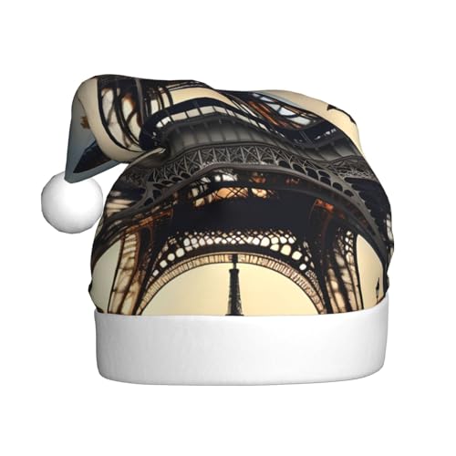 BGSHJVF Schöne Paris Eiffelturm gedruckt Weihnachtshut, Uni Erwachsener Urlaub Hause, bequeme Weihnachtshut für Neujahr Weihnachtsfeier BGSHJVF Schöne Paris Eiffelturm gedruckt Weihnachtshut, Uni Erwachsener Urlaub Hause, bequeme Weihnachtshut für Neujahr Weihnachtsfeier von BGSHJVF
