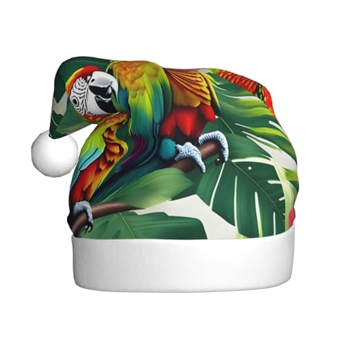 BGSHJVF Tropische Blume Papagei Druck Weihnachtshut Uni Erwachsener Urlaub Bauernhof bequeme Weihnachtshut für Neujahrsfeier BGSHJVF Tropische Blume Papagei Druck Weihnachtshut Uni Erwachsener Urlaub Bauernhof bequeme Weihnachtshut für Neujahrsfeier von BGSHJVF